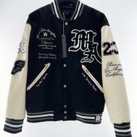 Replica Amiri Vintage Patch Varsity Jacket