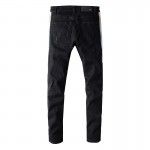 Amiri Watercolor Half Track Jean Black