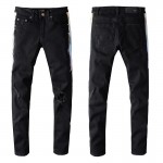 Amiri Watercolor Half Track Jean Black