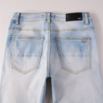 Amiri Watercolor Logo Jean 70s Indigo