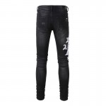 Amiri Wes Lang Reaper Logo Jean Aged Black