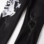 Amiri Wes Lang Reaper Logo Jean Aged Black