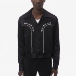 AMIRI Johnny button-up Western jacket black