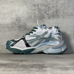 Balenciaga Runner Sneaker in White / Emerald Green