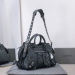 Balenciaga Neo Cagole City Handbag in Dark Grey