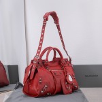 Balenciaga Neo Cagole City Handbag in Red