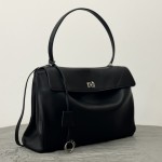 Balenciaga Rodeo Large Handbag in Black / Silver Hardware