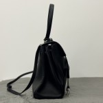 Balenciaga Rodeo Large Handbag in Black / Silver Hardware