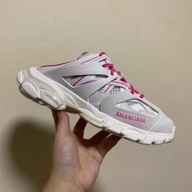 Balenciaga Track Mule White / Rose