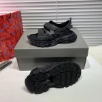 Balenciaga Track Sandal Rubber Black