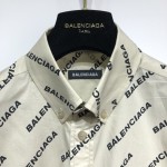 Balenciaga Year Of The Tiger Typo Shirt Normal Fit in Beige