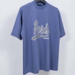 Balenciaga Enjoy Paris T-Shirt Oversized in Faded Blue