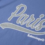 Balenciaga Enjoy Paris T-Shirt Oversized in Faded Blue