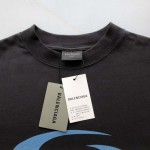 Balenciaga Loop Sports Icon T-shirt Medium Fit in Black