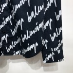 Balenciaga Men's New Scribble Shirt Large Fit in Black