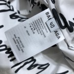 Balenciaga Men's New Scribble Shirt Large Fit in White