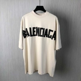 Balenciaga New Tape Type T-Shirt Medium Fit in white