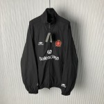 Balenciaga Paris Soccer Tracksuit Jacket in Black