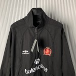 Balenciaga Paris Soccer Tracksuit Jacket in Black