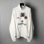 Balenciaga Paris Soccer Tracksuit Jacket in White