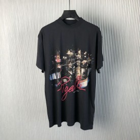 Replica Balenciaga Pigalle T-Shirt in Black