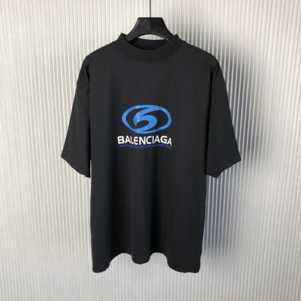 Balenciaga Surfer T-Shirt Medium Fit in black and blue