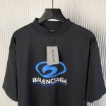 Balenciaga Surfer T-Shirt Medium Fit in black and blue