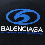 Balenciaga Surfer T-Shirt Medium Fit in black and blue