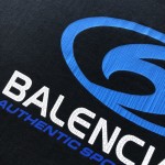 Balenciaga Surfer T-Shirt Medium Fit in black and blue