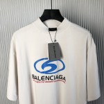 Balenciaga Surfer T-Shirt Medium Fit in white and blue