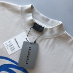 Balenciaga Surfer T-Shirt Medium Fit in white and blue