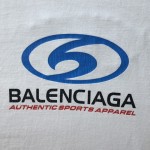 Balenciaga Surfer T-Shirt Medium Fit in white and blue