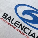 Balenciaga Surfer T-Shirt Medium Fit in white and blue