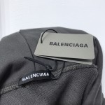 Balenciaga Political Campaign Hoodie in Black cotton fleece 