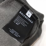 Balenciaga Political Campaign Hoodie in Black cotton fleece 