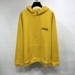 Balenciaga Political Campaign Hoodie in Yellow cotton fleece 