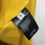 Balenciaga Political Campaign Hoodie in Yellow cotton fleece 