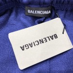 Balenciaga Men's Political Campaign Sweat Shorts in Blue