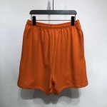 Balenciaga Men's Political Campaign Sweat Shorts in Orange