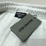 Balenciaga Men's Political Campaign Sweat Shorts in White