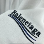 Balenciaga Men's Political Campaign Sweat Shorts in White