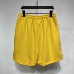 Balenciaga Men's Political Campaign Sweat Shorts in Yellow