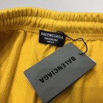 Balenciaga Men's Political Campaign Sweat Shorts in Yellow