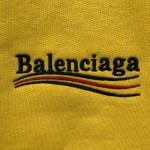 Balenciaga Men's Political Campaign Sweat Shorts in Yellow