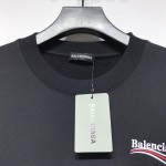 Balenciaga Political Campaign Sweatershirt in Black cotton fleece 