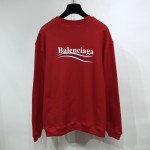 Balenciaga Political Campaign Sweatershirt in Red cotton fleece 