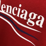 Balenciaga Political Campaign Sweatershirt in Red cotton fleece 