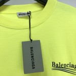 Balenciaga Regular Political Campaign T-shirt in green jersey 