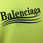 Balenciaga Regular Political Campaign T-shirt in green jersey 