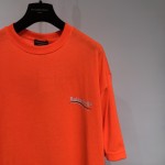 Balenciaga Regular Political Campaign T-shirt in orange jersey 